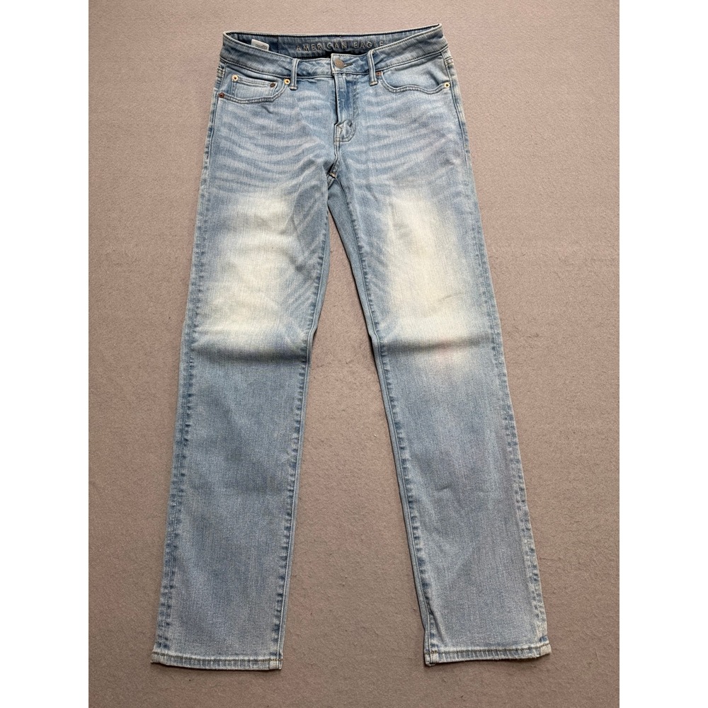American Eagle Jeans Men's 30x29 Blue Light Wash Next Level‎ Flex Straight Leg